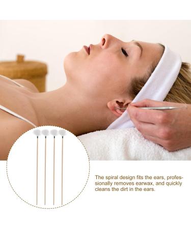 12Pcs Bamboo Handle Goose Hair Ear Pick - Ear Wax Remover & Cleaner Tool for Adults - Ear Care Supplies - Buy Online on GoSupps.com