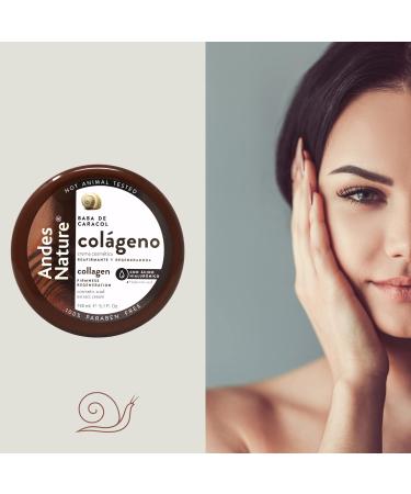 Andes Nature Collagen Cream with Snail Extract - Anti-Aging Firming Formula, 2-Pack 5.1 FL Oz Jars - Buy Online on GoSupps.com