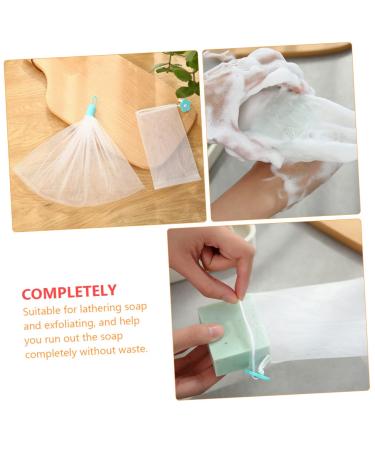 FRCOLOR 12 Pcs Net Bath Defoliator Towel & Exfoliating Soap Foaming Pouch - Ideal for Facial & Body Cleaning - Pack of 1 - Buy Online on GoSupps.com