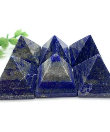 Natural Blue Lapis Lazuli Stone Quartz Crystal Pyramid Tower Home Ornaments Decoration Stones Can be Used for Home Office Decoration - Buy Online on GoSupps.com