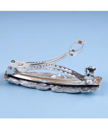 Yheakne Vintage Geometric Silver Hair Clip Barrette for Women and Girls - Buy Online on GoSupps.com