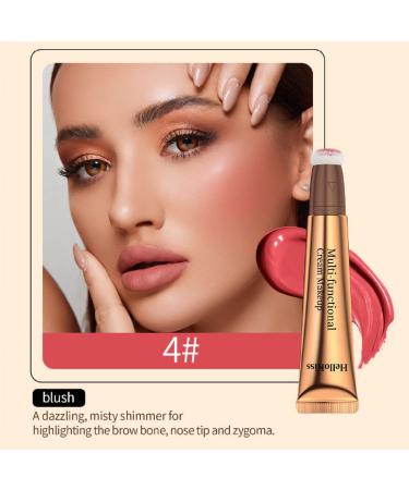 Liquid Blush Beauty Wand - Contouring Highlighter Bronzer Stick for Long Lasting Smooth Matte Finish - Lightweight Blendable Cream Stick (3Blush) - Buy Online on GoSupps.com