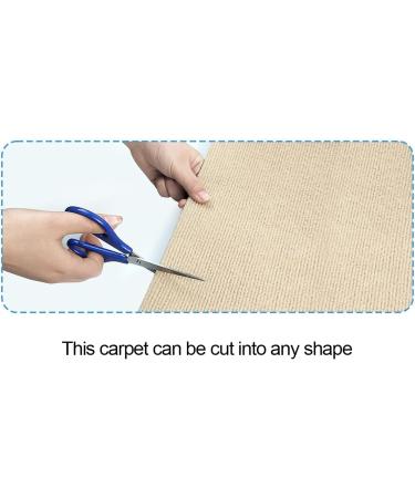 MIAOGE 78.7"x15.7" Trimmable Self-Adhesive Cat Scratch Mat Cat Scratching Carpet Rug Cat Tree Cat Towers Replacement (Beige-1PCS) - Buy Online on GoSupps.com
