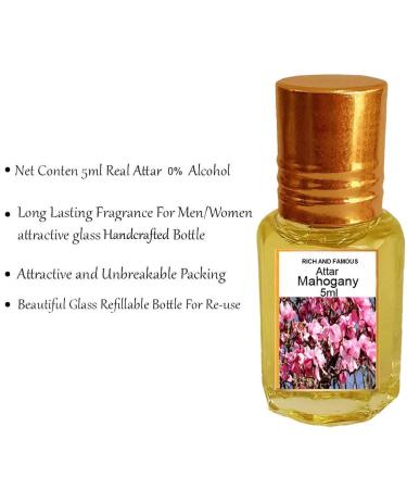 VEDA Fragrances Mohogany (Natural Itra/Attar/Perfume) For Men & Women - Buy Online on GoSupps.com