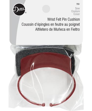 Dritz Wrist Felt Pin Cushion  Red Wrist Pin Cushion with Felt - Buy Online on GoSupps.com