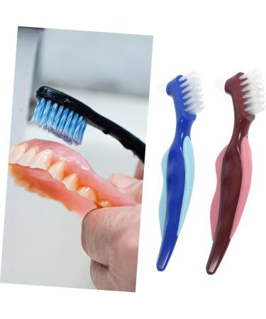 Tovinanna 4-Piece Prosthesis Toothbrush Set | Travel-Ready Cleaning Tools for Prosthetic Care - Buy Online on GoSupps.com