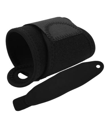 Uxsiya Adjustable Black Wrist Brace | Compression Straps for Effective Support | International Shipping Available - Buy Online on GoSupps.com