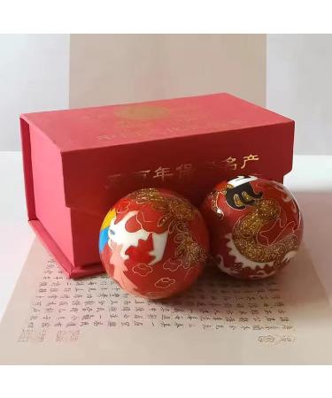 Buy 1.97 Cloisonne Baoding Balls for Hand Exercise & Stress Relief - International Shipping Available - Buy Online on GoSupps.com