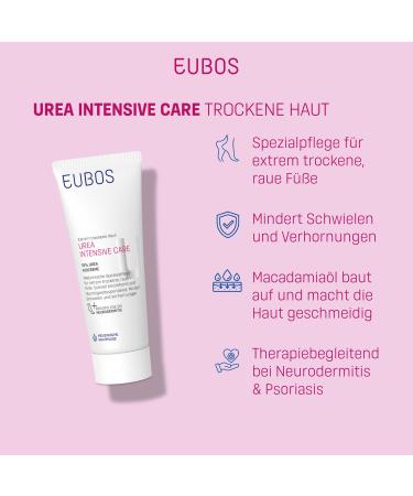 Buy Eubos Urea 10% Foot Cream 100ml - Hydrating Heel & Foot Treatment for Dry Skin | Fast International Shipping - Buy Online on GoSupps.com