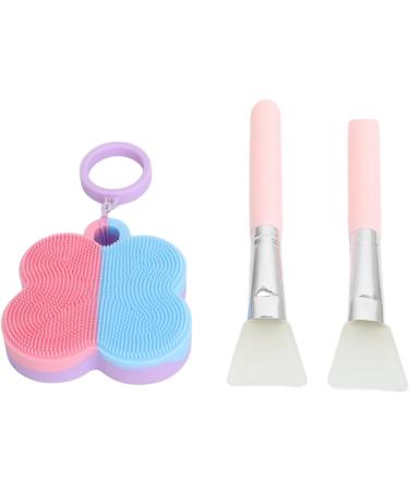 Silicone Face Scrubber Set Flexible Silicone Face Scrubber Foam Brush for Easy Skin Massage Portable and Soft with Storage Box for Skin Care - Buy Online on GoSupps.com