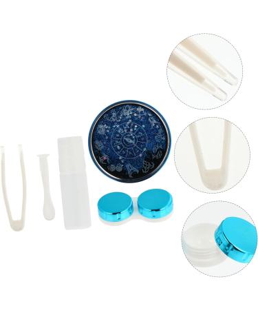 Healvian 3-St Contact Lens Container - Blue Organizer Kit for Eye Care & Lensing Tools - Portable Storage Solution for Contact Lenses - Buy Online on GoSupps.com
