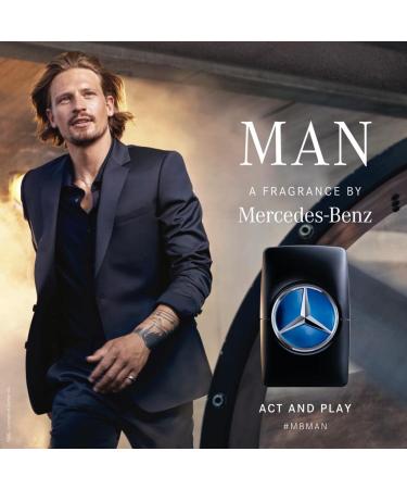 Mercedes-Benz Man Intense - Eau de Toilette for Men - Long Lasting Mens Cologne - Amber Patchouli Cologne for Men - Mens Cologne Spray - 0.84 oz - Buy Online on GoSupps.com