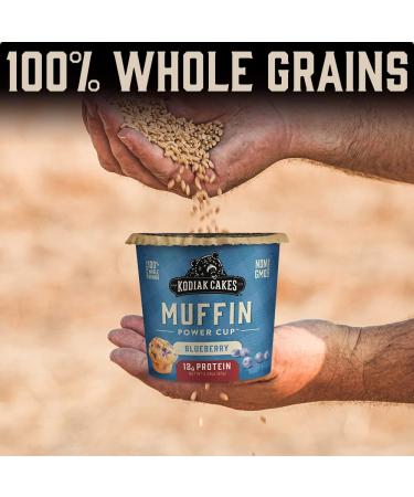 Kodiak Cakes Almond Poppy Seed Minute Muffins - High Protein 100% Whole Grain Breakfast Mix 2.29oz (Pack of 12) - Buy Online on GoSupps.com