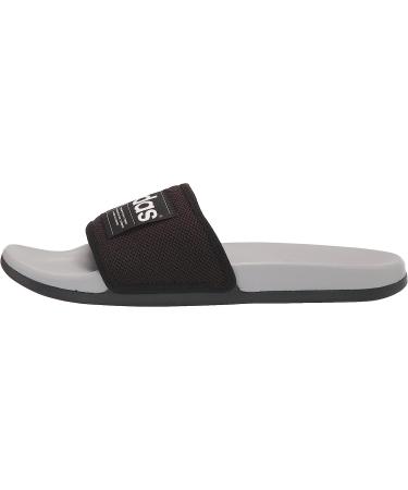 adidas Adilette Slide Sandal - Unisex (Black/White/Grey) - Size 10 Women/9 Men - Buy Online on GoSupps.com