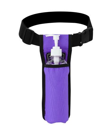 Massage Bottle Bag Massage Oil Bag Massage Therapist Holster Massage Lotion Holster Massage Oil Holster (YR1kd-Purple) 1 bottle Purple