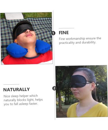 Healifty 12 Pcs Silk Eye Mask Set for Outdoor Camping and Sleep - Blackout Eye Cover for Nighttime Rest - Buy Online on GoSupps.com