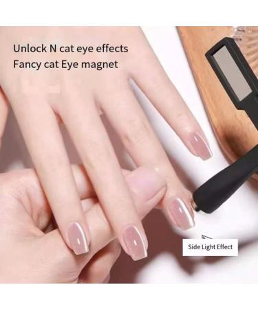 Buy Nail Magnet Set - Multifunctional Cross Cat Eye Tool & Silicone Protective Shell for Stunning Nail Art | Magnetic Nail Design Accessories (Black) - Buy Online on GoSupps.com