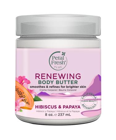 Petal Fresh Restoring Body Butter with Honey & Coconut Oil and Renewing Hibiscus & Papaya Body Butter Bundle 8oz Each - Buy Online on GoSupps.com