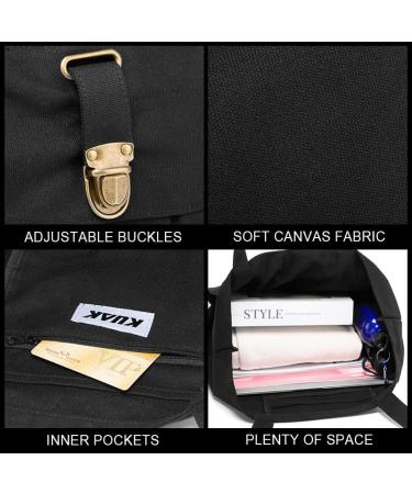 KUAK Yoga Mat Bag - Adjustable Yoga Mat Carrier Canvas Tote for Women Workout Pilates - Black - Buy Online on GoSupps.com