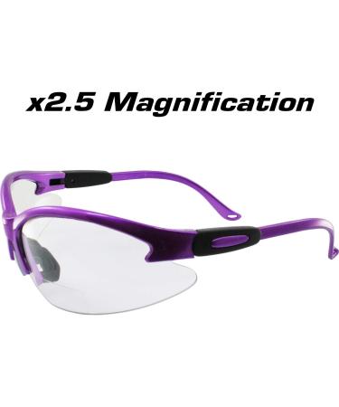 Shop Birdz Eyewear Flamingo Women s Safety Glasses - Bifocal Readers with 2.5x Magnification & Purple Frame - International Shipping Available - Buy Online on GoSupps.com