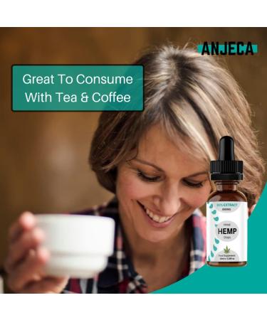 Anjeca Hemp Seed Oil 8000mg | Made in UK | Oil Dropper Included - Buy Online on GoSupps.com