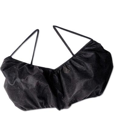 Pack of 50 Black Disposable Bra Shoulder Loops - Individually Packed for Spray Tan, Spa, Salon - Airbrush Tanning Garment - Buy Online on GoSupps.com