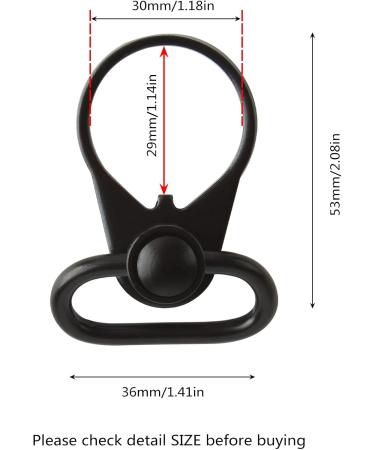 Ranstac Sling Swivel Mount - QD Connection Accessory Type B CJ/HDK-01 | International Shipping Available - Buy Online on GoSupps.com