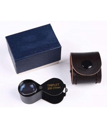 High Magnifying Glass 20X All-Metal -Reading Magnifier for Reading Crafts Repair Magnifier Silver Lofty Ambition - Buy Online on GoSupps.com