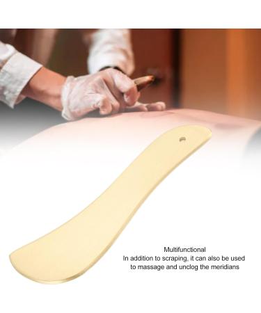 Saluaqui Brass Gua Sha Facial Tool | Skin Lift Massage & Beauty Tool for Face & Shoulders - Buy Online on GoSupps.com