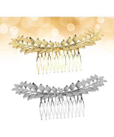 FRCOLOR Tiara Accessories foliage shaped hair comb retro hair comb alloy hair comb women hair comb vintage hair comb hair accessories Comb Hair Toppers - Buy Online on GoSupps.com