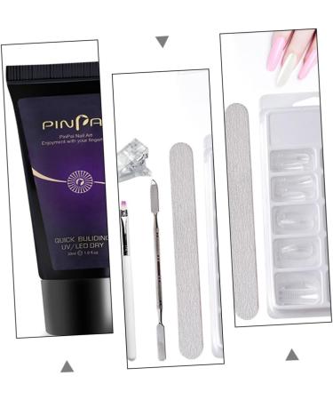 MAGICLULU 2 Sets Nail Extension Glue Set Nail Art Brush Nail Builder Gel Kit Gel Extension Nail Kit Nail Extension Gel Nail Gel Nail Lengthen Kit Nail Lamp Plastic Manicure - Buy Online on GoSupps.com