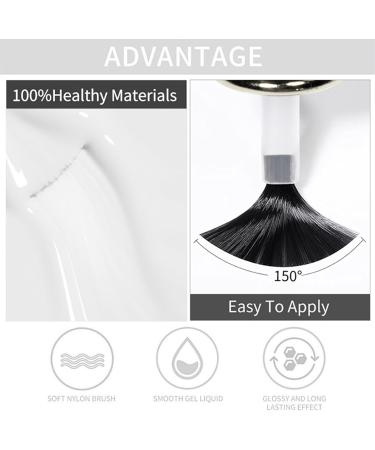 White Nail Varnish - Quick Dry Nail Polish Long Lasting Nail Varnish Nail Polish - Non-Toxic & Water Based Formula Nail Polish - for DIY Nail Art No Need Baking(White) - Buy Online on GoSupps.com