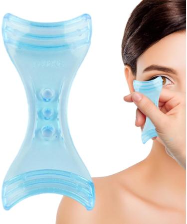 Pochoirs de maquillage Tampon en r sine portable et r utilisable pochoir de maquillage des yeux pour d butants pour femmes filles d butants salon rendez-vous voyage mariage bureau f te Eyeliner baffle bleu - Buy Online on GoSupps.com