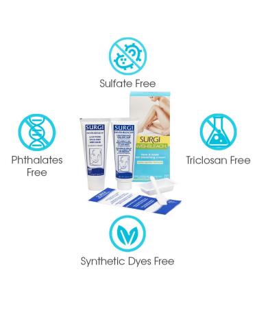 Surgi Invisi-Bleach Face & Body Hair Bleaching Cream 1.5 oz - Pack of 2 - Buy Online on GoSupps.com