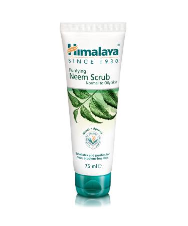 Himalaya Purifying Neem Scrub Helps Fights Pimples Prevents Marks Controls Excess Oil Exfoliates and Purifies Skin | Best for Normal to Oily Skin -75ml