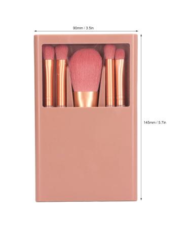 BEIJIALY Portable Makeup Brush Set - 5 Travel-Sized Soft Brushes for Beginners & Professionals - Ideal for Loose Powder & Eyeshadow - International Shipping Available - Buy Online on GoSupps.com