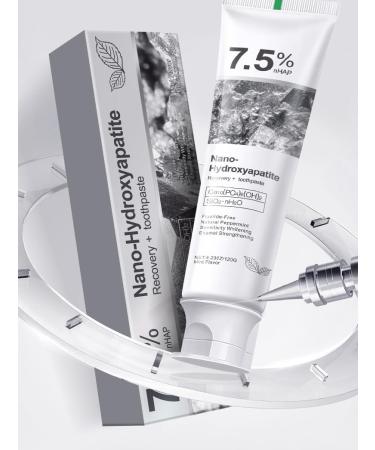 2PCS 7.5% Hydroxyapatite Toothpastes Remineralize Fluoride-Free Stain Removal Daily Use for Oral Health Gentle Mint - Buy Online on GoSupps.com