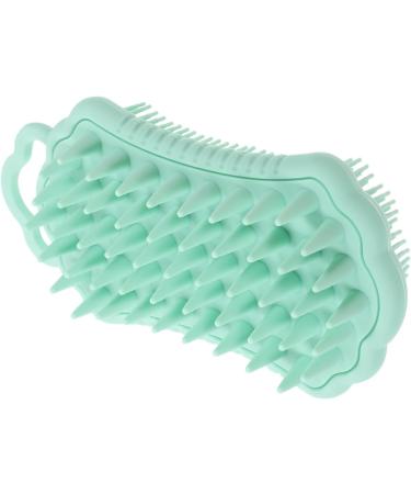 Buy Healvian Double-Sided Silicone Shampoo Brush - Scalp Massager & Scrubber for All Hair Types | Green - Buy Online on GoSupps.com