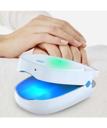 iKeener Nail Fungus Treatment Polish Portable Cold Laser Therapy Nail Cleaning and Maintenance Device Rechargeable Finger and Toe Care Supplies Home Use Painless Cure Fungus Onychomycosis