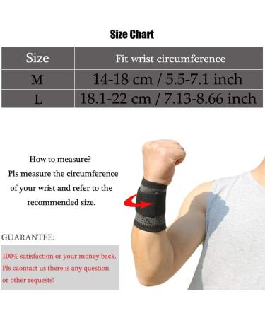 YUNYILAN 2 Pack Black Large Wrist Brace Carpal Tunnel Compression Wristbands for Pain Relief - Breathable Support Sleeves for Work, Fitness, Weightlifting - Sprains, Tendonitis - Buy Online on GoSupps.com