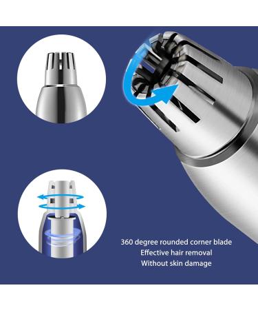Nose Hair Trimmer - Stainless Steel Manual Clip for Ear & Nose | Rounded Corner Blade for Safe Grooming - Buy Online on GoSupps.com