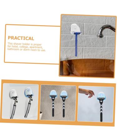 Frcolor 10 Pack Razor Hooks with Suction Cup - Wall Holder for Bathroom Shower | Men s Shaver & Brush Storage Solution - Buy Online on GoSupps.com