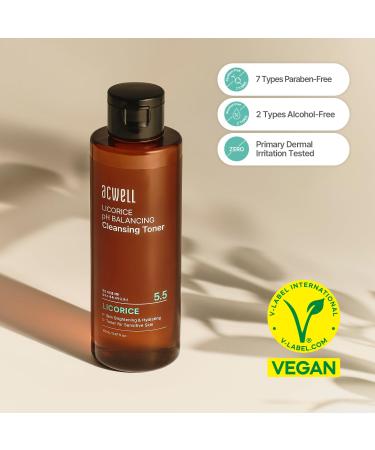 Acwell 5.5 Licorice pH Balancing Cleansing Toner | 150ml - Gentle Skin Care - Buy Online on GoSupps.com