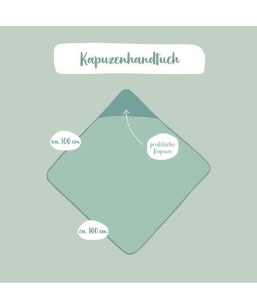 Ehrenkind Hooded Baby Towel | Cozy Organic Cotton | 100x100 cm | Beige | Perfect Gift for Newborns & Babies | Bathing Towel for Kids - Buy Online on GoSupps.com