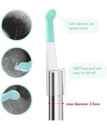 8 Pcs Soft Silicone Ear Scoop Set - Replacement Ear Wax Removal Tool with Camera for Earwax Cleaner - Buy Online on GoSupps.com