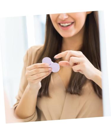 Lalafina Colored Contact Lens Case - Portable Travel Kit with Tweezers | Halloween Suitcase White | Perfect for International Shipping - 7.2x5.8x2cm - Buy Online on GoSupps.com