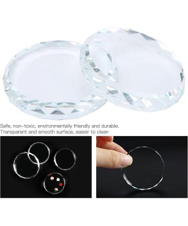 Nail Art Palettes Easy to Clea Nail Polish Glue Pallet Transparent Surface for Nail Art Artist - Buy Online on GoSupps.com