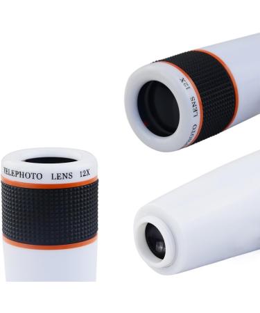 Apexel 12x Optical Zoom Telephoto Lens for iPhone 6 - White | Hard Case Included - Buy Online on GoSupps.com