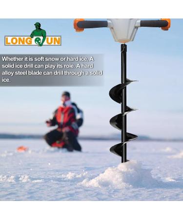 LONGRUN Ice Auger 6x29 - Power Auger Drill Bit for Ice Fishing & Burrowing - Buy Online on GoSupps.com
