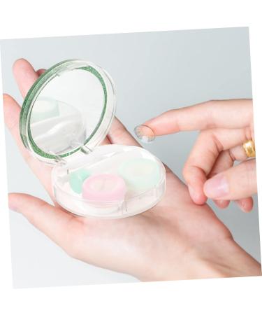 Buy Homsfou Contact Lens Container Set with Mirror - Travel-Friendly Compact Lens Storage Case - Buy Online on GoSupps.com
